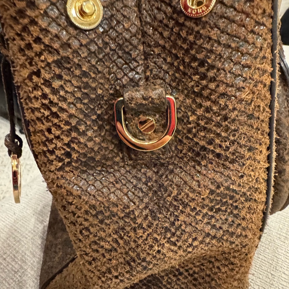 Michael Kors Python Snakeskin Leather Satchel - Picture 11 of 16